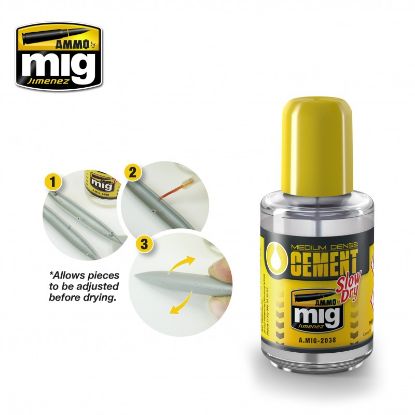 Picture of Ammo by MIG Accessories: Medium Dense Cement - Slow Dry (Polyester Plastic Glue)
