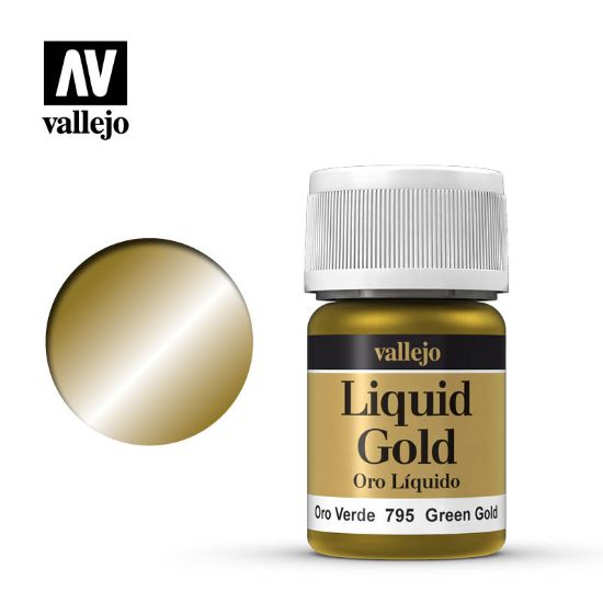 Picture of Vallejo Liquid Gold: Green Gold (Alcohol Base) (35ml)