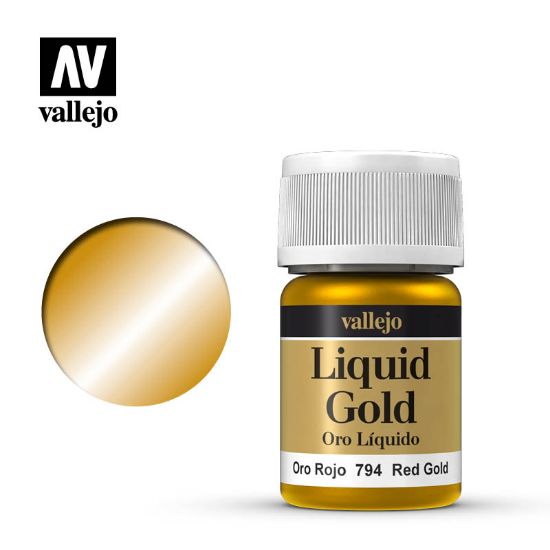 Picture of Vallejo Liquid Gold: Red Gold (Alcohol Base) (35ml)