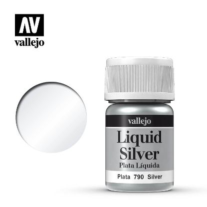 Picture of Vallejo Liquid Silver: Silver (Alcohol Base) (35ml)