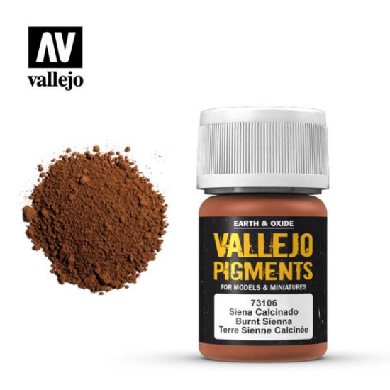 Picture of Vallejo Pigment: Burnt Sienna