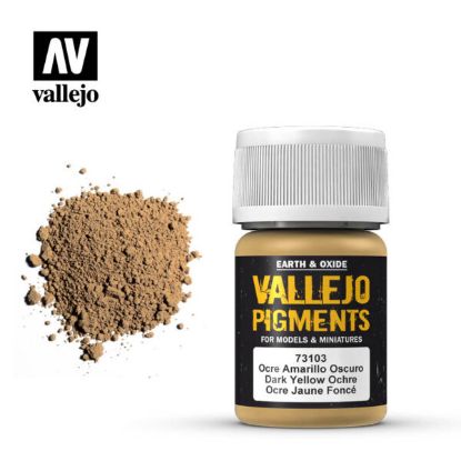 Picture of Vallejo Pigment: Dark Yellow Ocre