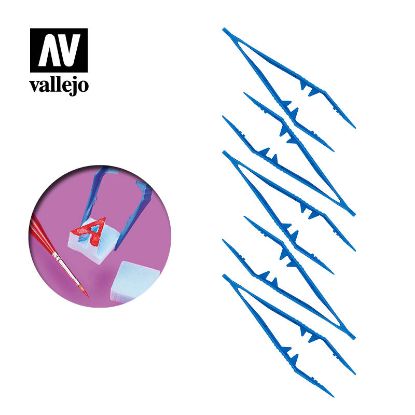 Picture of Vallejo Tools: Plastic Tweezers x5