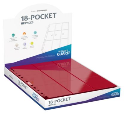 Picture of Ultimate Guard: 18 Pocket Side Loading Page - Red