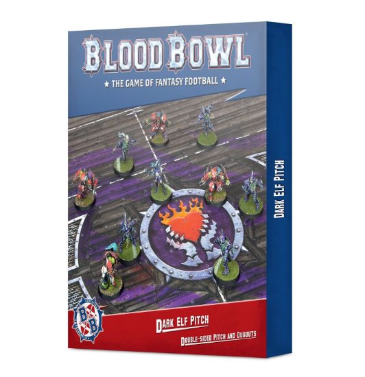 Picture of Blood Bowl: Dark Elf Team Pitch & Dugout